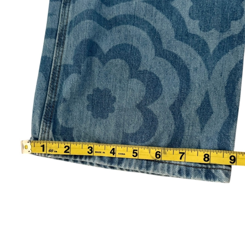 Damson Madder Floral Flower Blue Jeans High Waisted Size 10 UK / 6 US Jean Denim - Picture 4 of 11